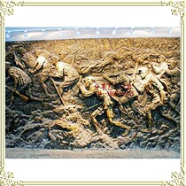 Sandstone FRP Sandstone Red Army Eighth Route Army Long March Relief Court Campus Art Background Wall Decoration