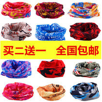 Magic headscarf mens collar womens neck thin sunscreen mask riding face scarf full face outdoor variety summer