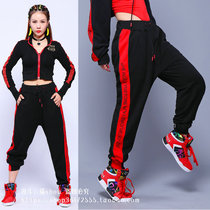 Loose Street Dance Clothing Women Tide Embroideries Jazz Dance Pants Sports Pants Dancing Practice Pants Fashion Womens Fashion Women In Costume