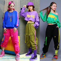 Square trolling dance clothing new loose hip-hop hip-hop overalls womens summer jazz dance clothing dance suit