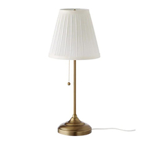 Nordic simple modern bedroom bedside lamp Warm table lamp Living room reading work Vintage brass decorative table lamp