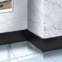 Aluminum alloy skirting metal cabinet pasted footline wall sticker skirting board stainless steel t corner 6cm8cm10cm
