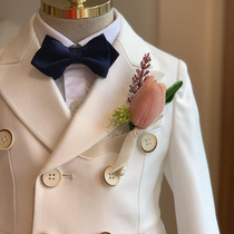 Childrens suits childrens birthdays flower childrens small suits Korean version of British boys three-piece sets