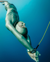 POTTI] FreeXperience Lanyard free diving professional safety rope wristband belt