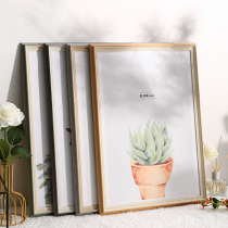 Nordic simple large photo frame wall mounted childrens frame A3 photo 16 inch 4K open 8K puzzle frame custom a4