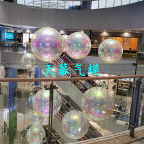 Double inflatable colorful pvc mirror balloon reflective ball bar mall event stage beautiful Chen decorative Air model ball