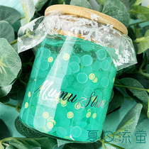 Summer Stream Firefly Glow Stone Water Crystal Clay Blistering Rubber Flat Pearl Mud Wood Shimme Slime Slime Transparent Clay Mud Sli