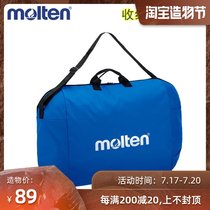 Molten One shoulder portable Molten basketball football sports bag Blue ball bag 6-pack football blue satchel