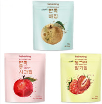 Korean baby supplemented with snacks bebedrang fruit dried strawberry apple dried pear dry