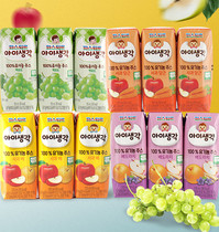 Korean baby food supplement snacks juice Lotte Paster childrens juice 125mlX3