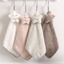 Kitchen towel children cute hand towel hanging absorbent bathroom hand cloth small towel wipe dry rag handkerchief