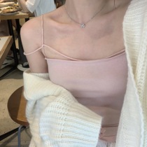 JAM full score pure wool base ~ ji fine wool deconstruction sling design gentle vest female inner top