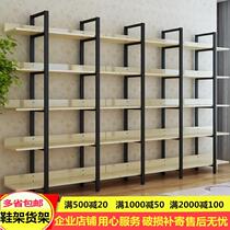 Special price boutique shoe rack Shoe store display rack shelf Shoe bookshelf container shoe cabinet display cabinet warehouse shelf