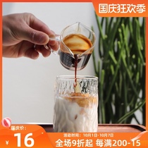 Japanese hammer glass 300ml stump tree stump tree pattern Cup summer ice coffee cup high temperature transparent water Cup