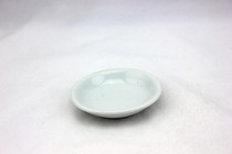 White ceramic plate painting ink dish 5 color small plate wen fang supplies diameter 9 5cm