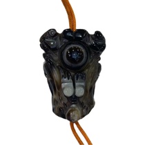 Leading National Wind natural agate Tibetan Buddhism Tianzhu Zhaocai Jin Bao magnetic field powerful celestial stone necklace