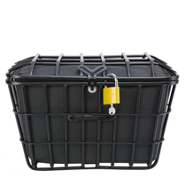 Bold electric car front basket mountain bike rear schoolbag Lou large vegetable basket big bicycle helmet frame