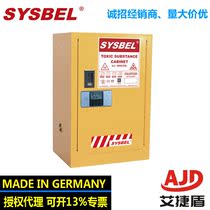 SYSBEL Toxic Code Lock Security Cabinet (12Gal 45L) Electronic Code Lock Storage Cabinet WA810122