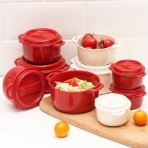 Japanese imported fruit salad bowl sealed with lid yoghurt dessert food storage box mini Bento crisper