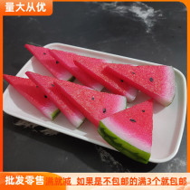 Simulation fruit decoration small watermelon slice model fruit plate decoration food play early education photography props cabinet display
