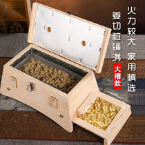 Solid wood isolation Jiang Moxibustion Moxibustion Box With Moxibustion For Home Wooden Moxa Pot Wood Case Instrument Waist Belly Instrument Fumigation Instrument