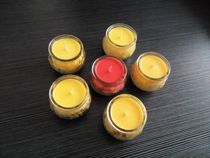 24-hour flat mouth lotus plant butter lamp candle Buddhist lamp smoke-free long-term light for Buddha lamp home