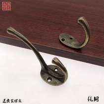 Solid copper clothes hook wall hanging single European cloakroom door rear bathroom kitchen cabinet creative wall adhesive hook