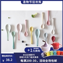 (France)Cool color Le Creuset spoon Small spoon Chinese spoon Soup spoon Coffee spoon