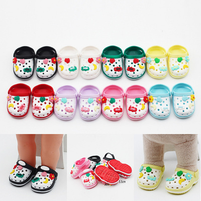 taobao agent 20cm cotton doll slippers, cute spot 20 cm doll doll shoes, beach shoe use accessories