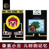 Huiqi collection flower cut nostalgic cute poker Pixel Clown