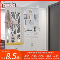  Entrance cabinet shoe cabinet integrated household door modern simple door entrance living room partition cabinet screen cabinet hall cabinet