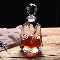 European-style imported lead-free crystal glass bottle decanter household with lid sealed wine storage wine wine bottle