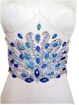 Exquisite and unique waist applique hand-stitched rhinestone sequins decals dress accessories DIY decorative accessories