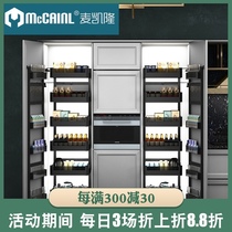 Kitchen high cabinet pull basket Big monster pull basket High cabinet linkage pull basket High depth pull basket Monster pull basket Vertical cabinet pull basket