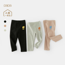 papa climb climbing autumn winter cotton new female baby pure color beating bottom pants girl warm out pants 6 months -3 years old