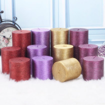 New European creative luxury purple column big candle golden red purple smokeless set home wedding decoration