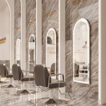 Hair salon mirror Net red barber shop hair cut mirror Hair salon dedicated single-sided hot dyeing area wall mirror Hair mirror