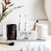 Anti-mold Nordic ins wind electric toothbrush holder toilet bathroom countertop storage rack wash cup holder