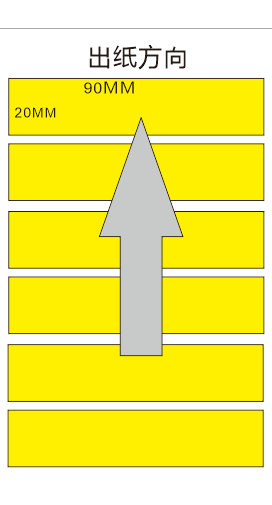 Waterproof tearing non-rotten label paper 90X 20MM custom label permanent glue cable label strip label