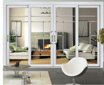 Heavy Duty Sliding Door Titanium Magnesium Aluminum Alloy Balcony Kitchen Living Room Partition Customised Broken Bridge Door Face Tempered Glass Shifting Doors