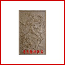 Sandstone European relief fairy crane sculpture sandstone background wall mural sculpture Villa Hotel decoration factory direct sales