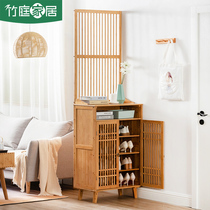 Home entrance cabinet Shoe cabinet One-piece door screen partition cabinet Living room room cabinet screen cabinet New Chinese shelf