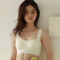 Sub-ink One-product No-marks-free steel ring One-piece vest bra lingerie female big breasts with small breasts and thin breasts