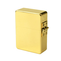 Zorro 915 Pure Brass Gold Light board Square Aggravated Armor Nostalgic Lighter Old Side Sliding Grinding Wheel Customized