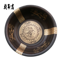 Antique handmade old Copper Basin pure copper home thickened massage wedding Basin bathing basin retro Basin foot tub