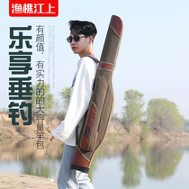 Canvas fishing gear bag enlarged 0 9 meters 1 2 meters 1 3 meters fishing bag double pole bag light belly bag belly bag