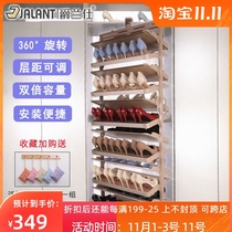 Jue Lanshi rotating shoe rack 360 degree household tremble rotating shoe cabinet rotary multifunctional shoe rack hardware accessories