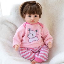 Simulation doll toy Baby girl soft silicone full soft rubber doll rebirth sleeping talking fake doll
