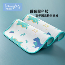 Mercury baby urine isolation pad Baby waterproof breathable washable aunt pad Oversized baby cotton kindergarten sheets