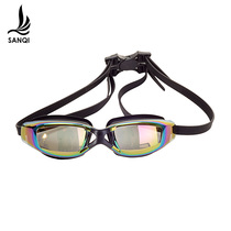 Sanqi swimming glasses for men and women professional high-definition racing diving waterproof anti-fog myopia swimming goggles with degree
